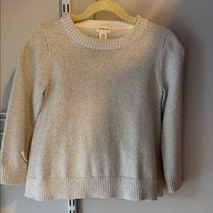 Crewcuts Sparkling Silver Knit Sweater